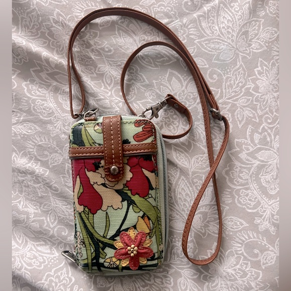 Sakroots Small Crossbody Wallet/Phone Floral Peace Purse EUC - Picture 11 of 11